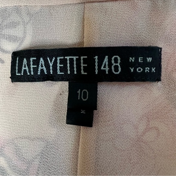 LAFAYETTE 148 NEW YORK Floral Silk Sleeveless Wrap Top And Skirt Size 10… - Picture 7 of 16
